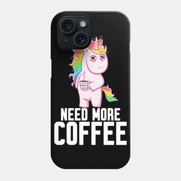 Need My Coffee Phone Case by Work Memes