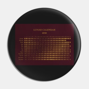 Lunar Calendar 2021 - Southern Hemisphere Pin