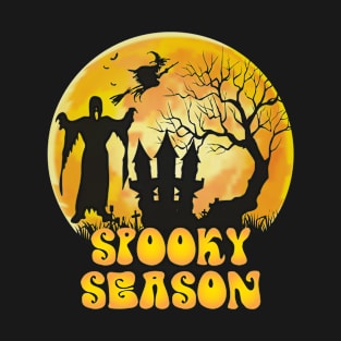 Spooky Season Halloween Vintage Retro T-Shirt