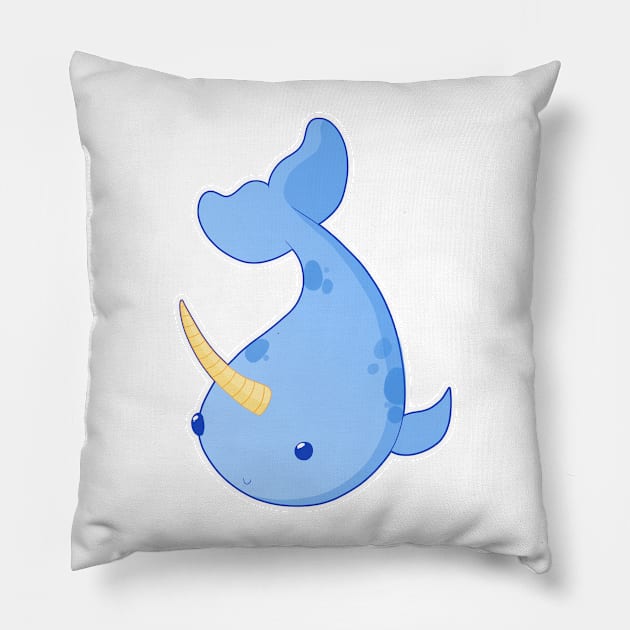 Unicorns of the Ocean Pillow by Sam Sawyer