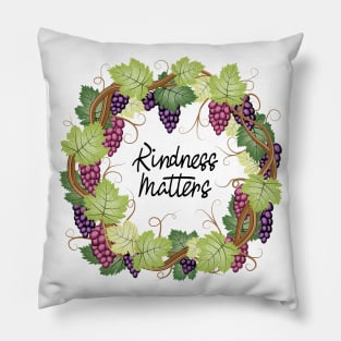 Kindness Matters - Grape Vines Pillow