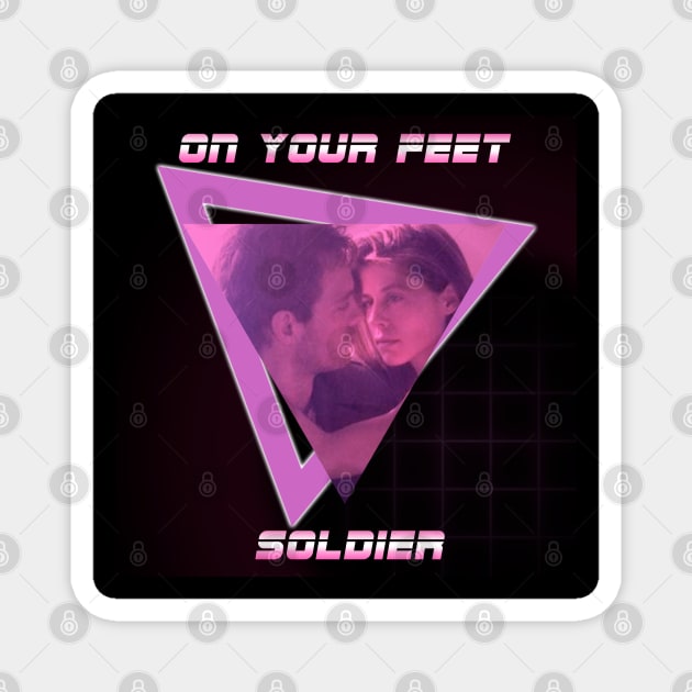 On Your Feet Soldier Magnet by RobinBegins