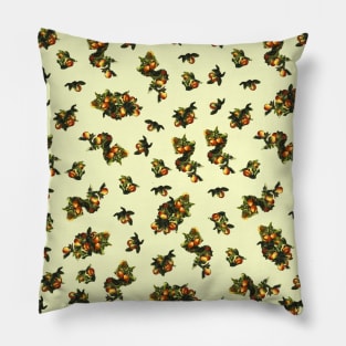 Oranges Pattern Faux Oil Paint Pillow