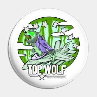 Top Wolf - Toxic Waste Green Pin