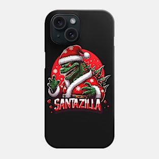 Funny Santazilla Christmas Phone Case