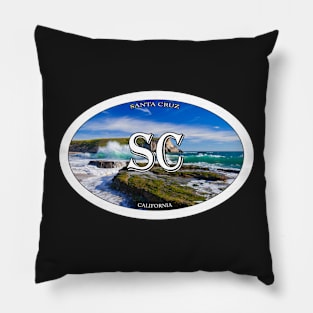 Santa Cruz Travel Sticker Pillow