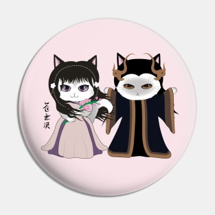 Love Between Fairy And Devil Cats Pin