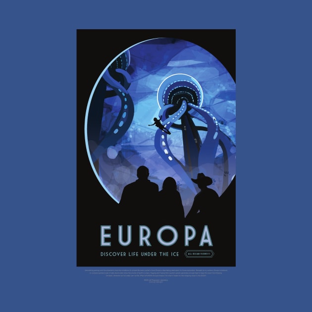 Europa Retro Poster by AlondraHanley