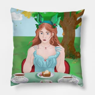 Autumn Fairycore Garden Party Pillow