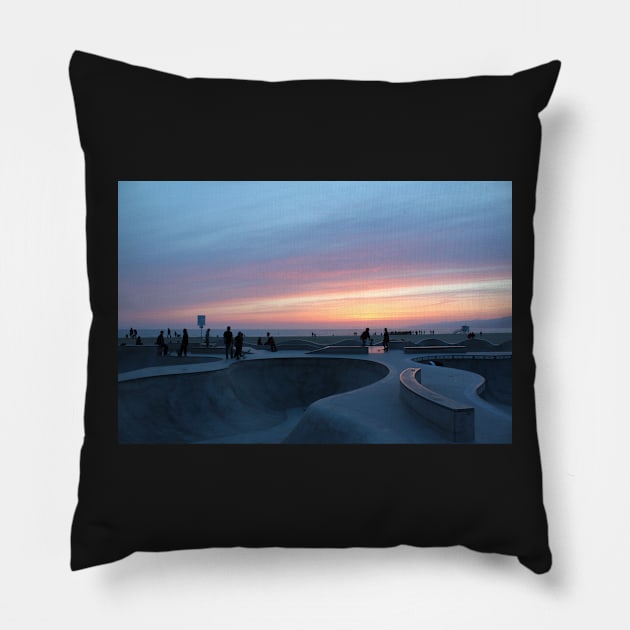 Venice Beach - Los Angeles Pillow by boothy