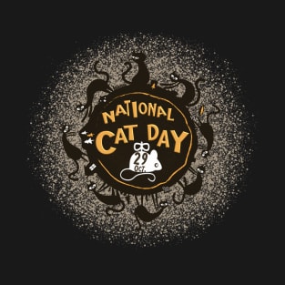 National Cat Day 29 October. T-Shirt