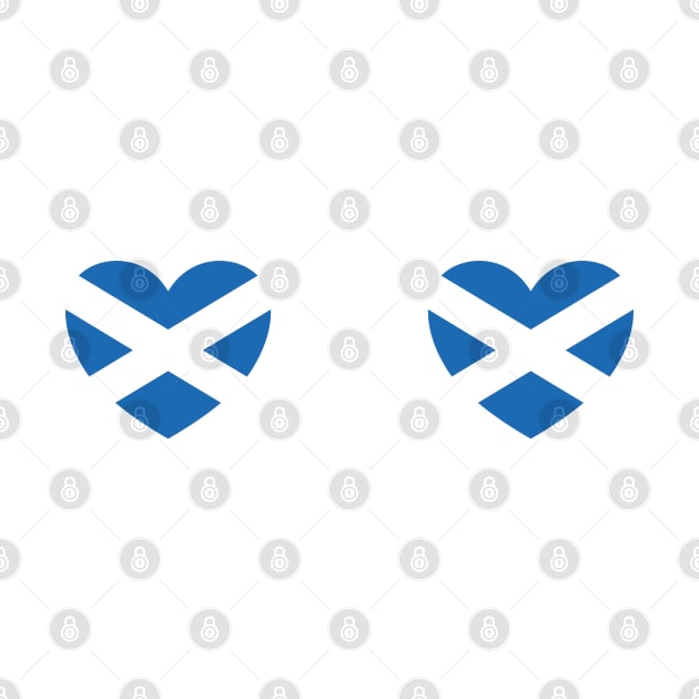 Scotland Flag Heart by DPattonPD