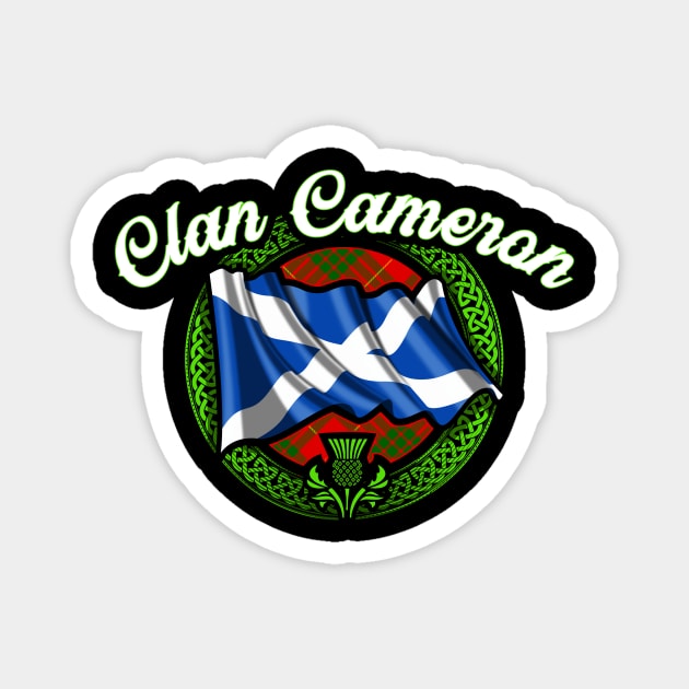 Scottish Flag Clan Cameron Magnet by Celtic Folk