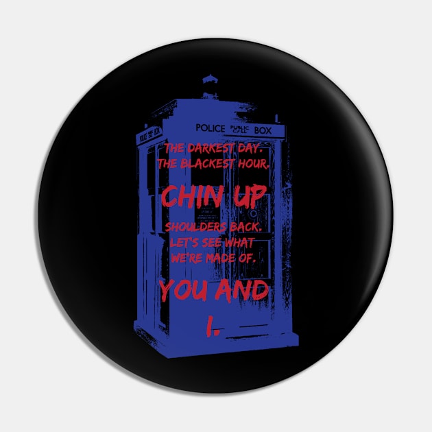 police box Pin by horrorshirt