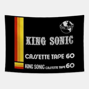 King Sonic Retro Cassette Tape Tapestry