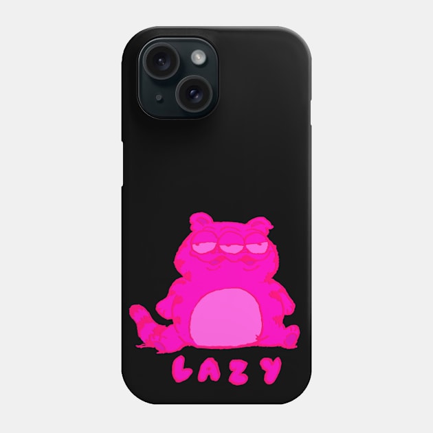 Lazy Cat Phone Case by JimBryson