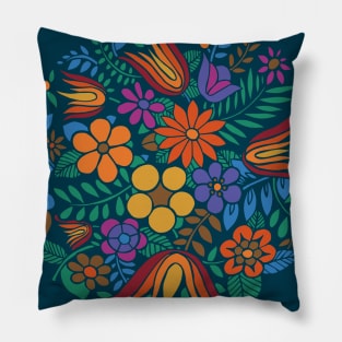 Another Floral Retro Pillow