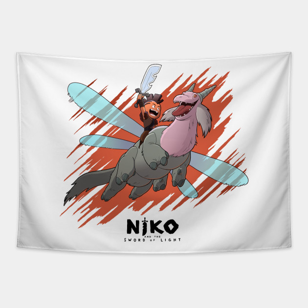 Niko Flicker Light Version Niko And The Sword Of Light Tapestry Teepublic This is the official channel for all things niko. niko flicker light version