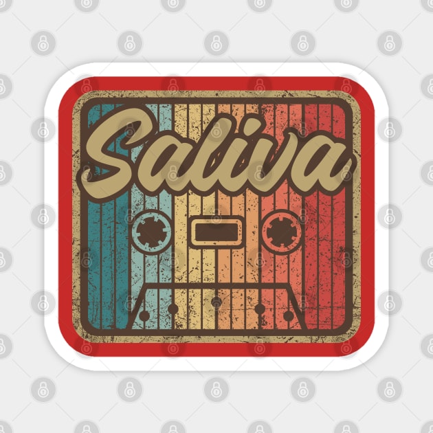 Saliva Vintage Cassette Magnet by penciltimes