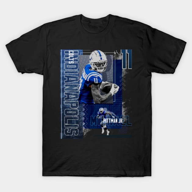 Michael Pittman Jr. Football Paper Poster Colts 2 Women's T-Shirt