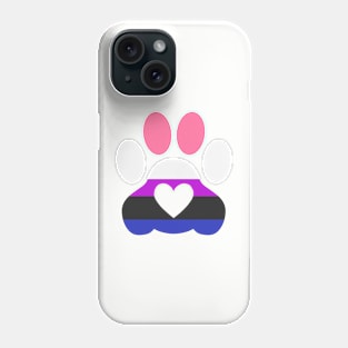 Pride Paw: Genderfluid Pride Phone Case