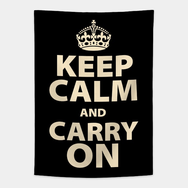 Keep Calm and Carry On Tapestry by ThyShirtProject - Affiliate