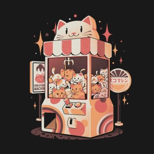 Serotonin Machine - Cute Cats Arcade Gamer Gacha Gift T-Shirt