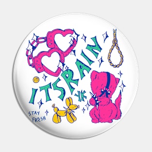 cartoon doddle Pin