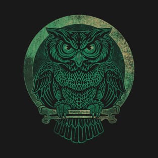 Vintage Owl Two color T-Shirt