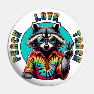 Rocky Racoon Raver Pin