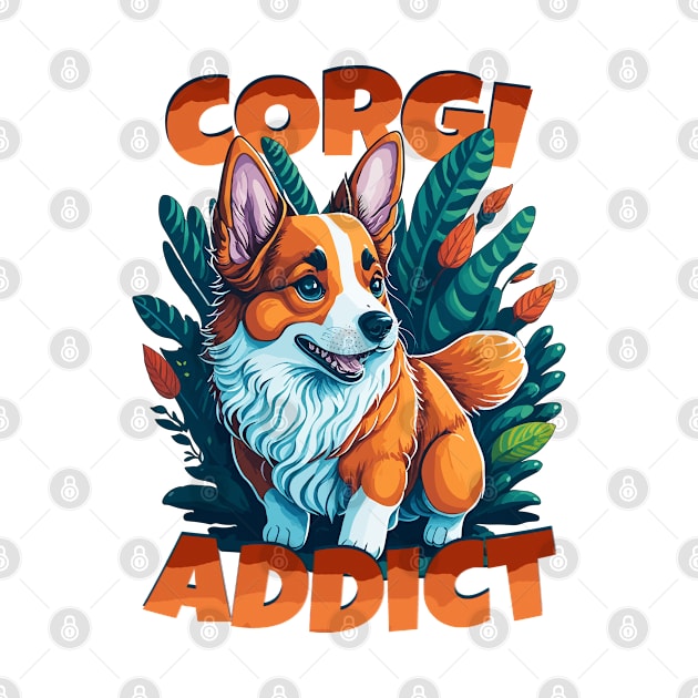 Corgi addict by Rusty Lynx Design