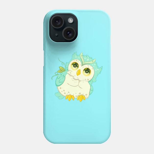 The little green owl- for Men or Women Kids Boys Girls love owl Phone Case by littlepiya