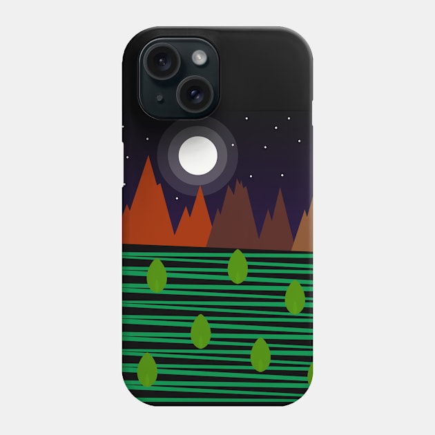 Minimalist landscape Phone Case by SAMUEL FORMAS