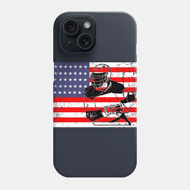 Lacrosse American Flag LAX Phone Case by iloveducks11