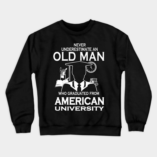 american university crew neck