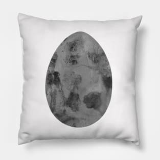 Easter egg - textured concrete, isolated on white background. Watercolor monochrome painting. Design for background, cover and packaging, Easter and food illustration, greeting card. Pillow