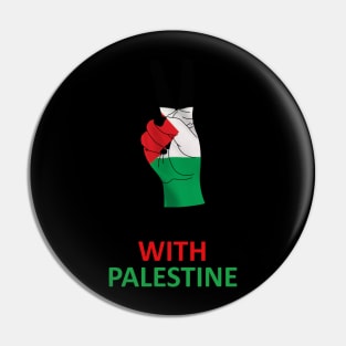 Muslim Stands With Palestine On Their Fist Of Freedom Pin