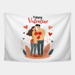 Valentine Romantic couple love birds Tapestry