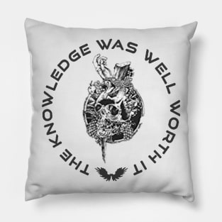 Knowledge - WhiteSkull Pillow