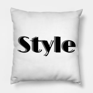 Minimalist fashion aesthetic Style That Style fashion trend elegant cool high fashion IT stylish design unique minimalism modern script text Pillow