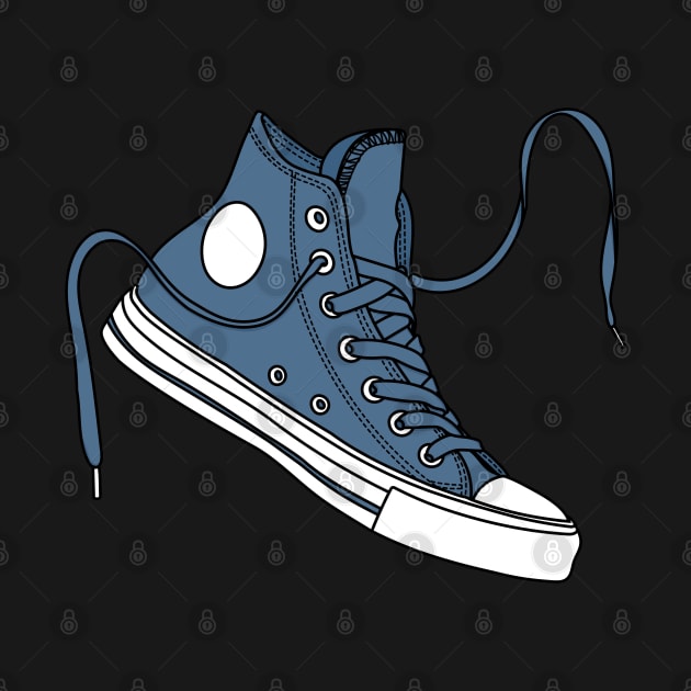 Cool blue high tops by MickeyEdwards