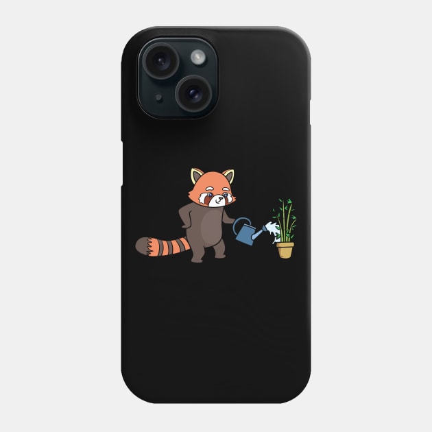 Red Panda gardens Phone Case by theanimaldude