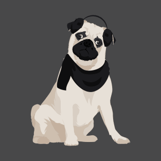 Winter Pug Dog T-Shirt for Dog Lovers T-Shirt