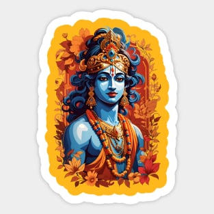 Spiritual Lord Krishna Design - Best Sellers - Sticker