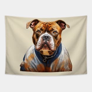 American bully football player Tapestry