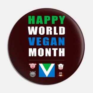 Happy Vegan Month: November Pin