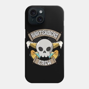 Bartenders crew Jolly Roger pirate flag Phone Case