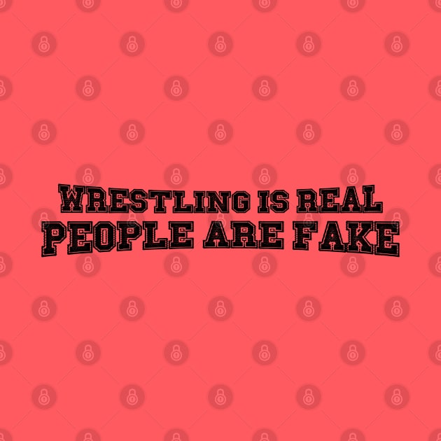 Wrestling is Real, People are Fake (Pro Wrestling) by wls