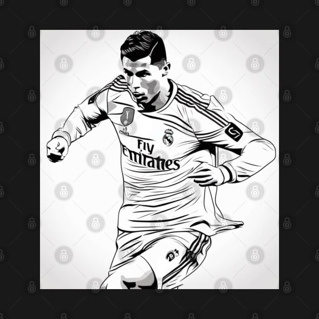 Cristiano Ronaldo CR7 Madrid Gift Art by The GOAT Store