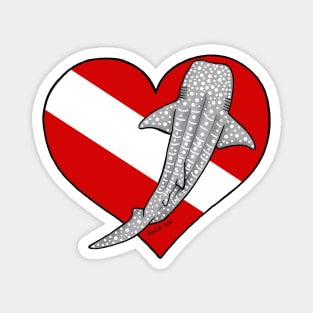 Whale Shark Diver Magnet